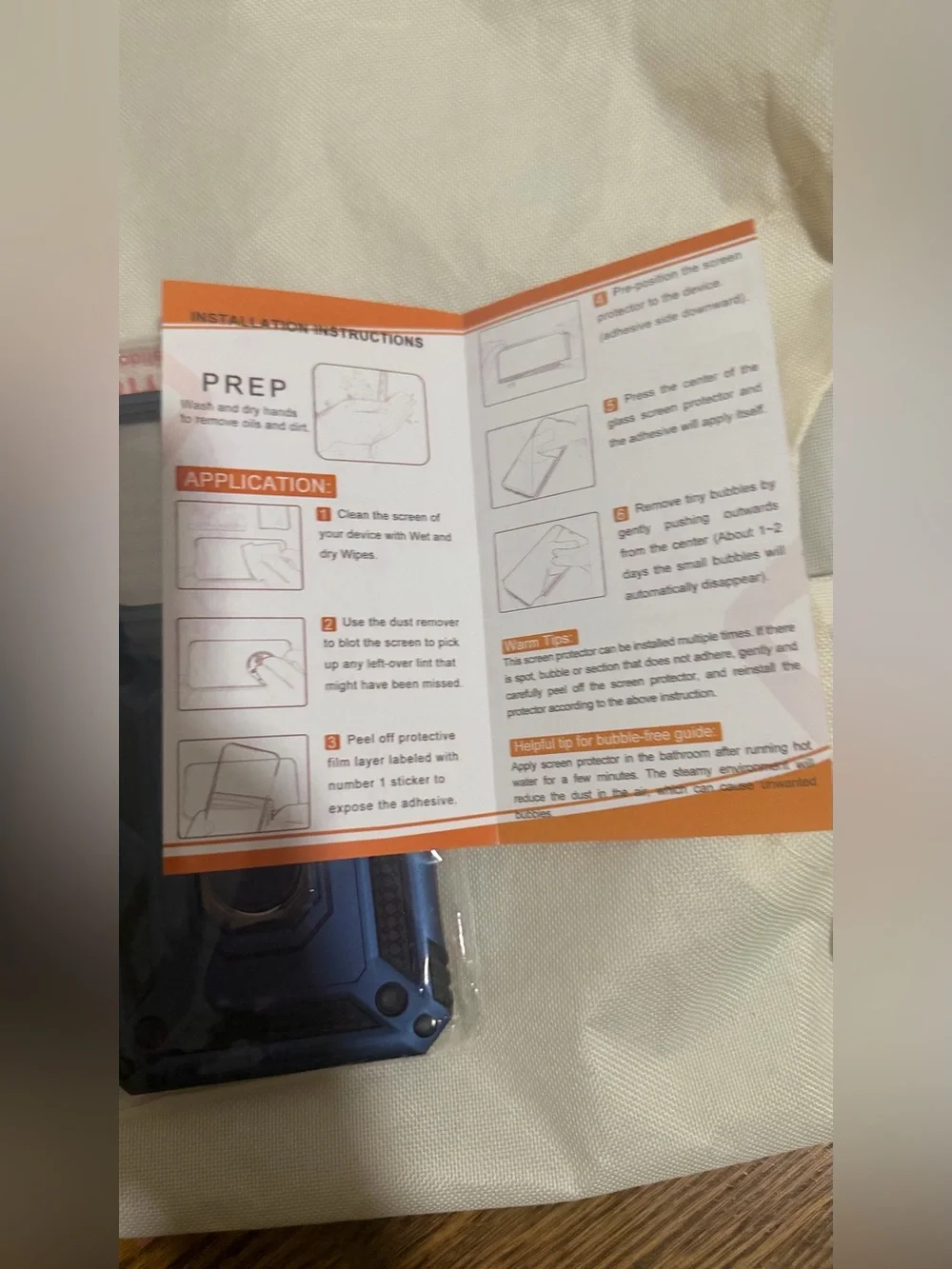 Dark Blue Smartphone Accessory Box